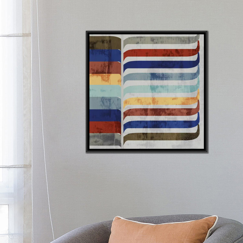 « effervescence ii », impression sur toile, H 18 po x l 18 po x P 1,5 po, Toile avec cadre noir, Pas de tapis
