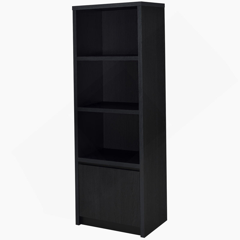 3-Shelf Bookcase With Bottom Cabinet