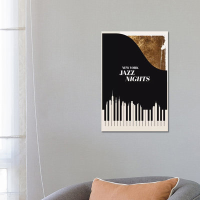 Jazz Nights by Kubistika - Print on Canvas