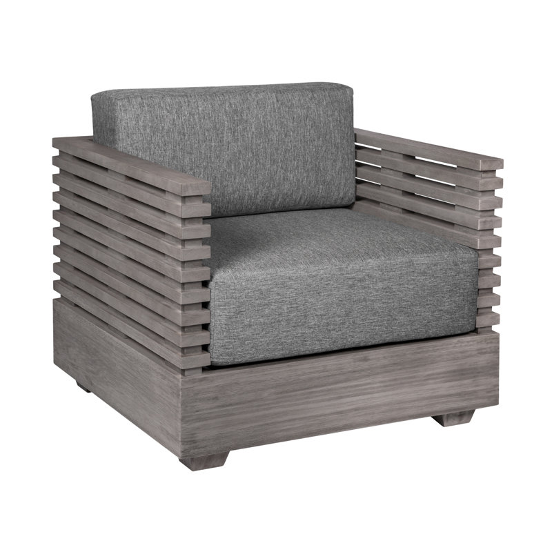 Chaise de patio Fritz, Gris (performance)