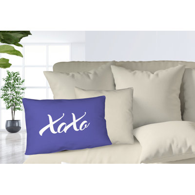 Housse et insert de coussin rectangulaire Asox Xoxo