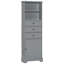 Grande armoire de rangement avec 3 tiroirs et tablettes réglables-113450473