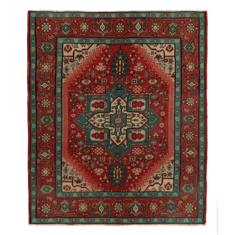 Hand Knotted Wool Floral Area Rug
