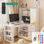 Bureau d'étude réglable pour enfants et adultes - Bureau à hauteur réglable, polyvalent pour la maison / le bureau, design compact et polyvalent-1189835614-1189835612