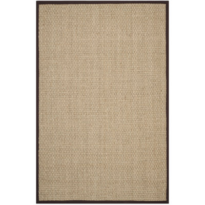 Debroh Natural Fiber Seagrass Solid Color Rug