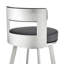 Tabouret tournant 30 "en métal avec similicuir-414120794