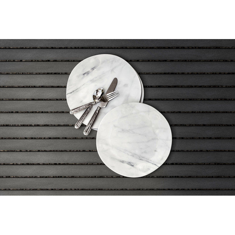 Reina Marble 10.5" Melamine Dinner Plate