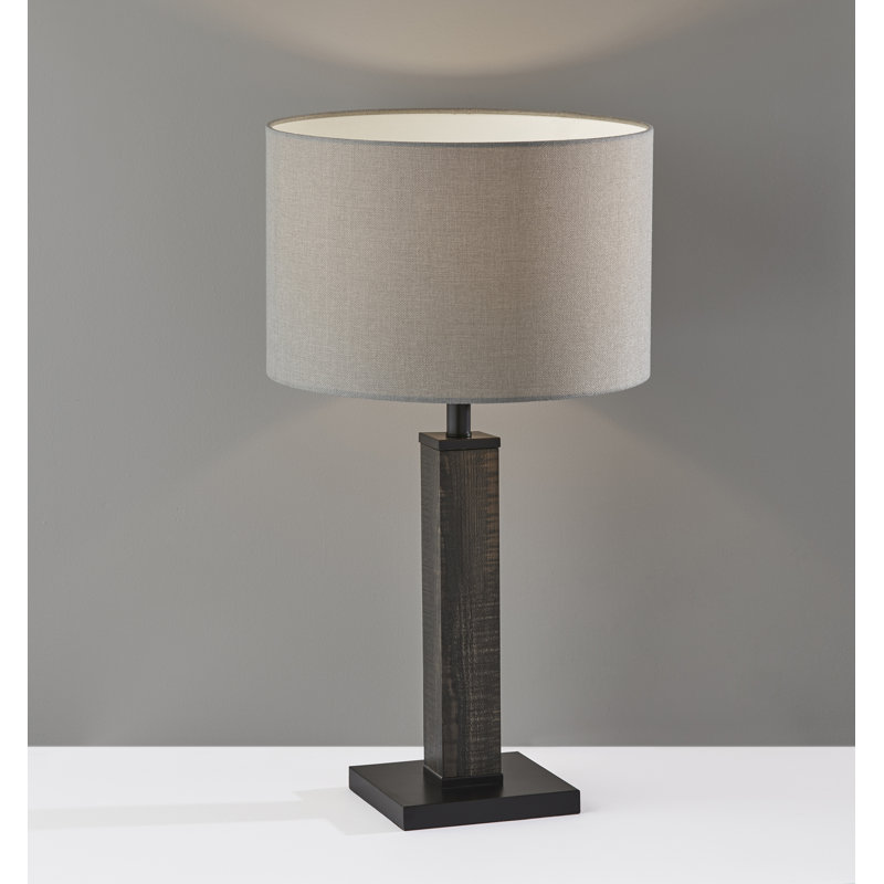 Lampe de table 28 po Medeiros, Noir, Gris