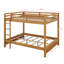 Lit superposé grand sur grand avec garde-corps et échelle encastrée, lit superposé en bois pour les adolescents et les adultes, aucun sommier nécessaire-1535781883