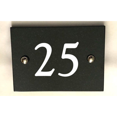 Brumby 10cm H Reflective Stone House Number