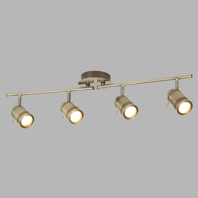 Alasdair 79cm 4 -Light Track Kit, Antique Brass