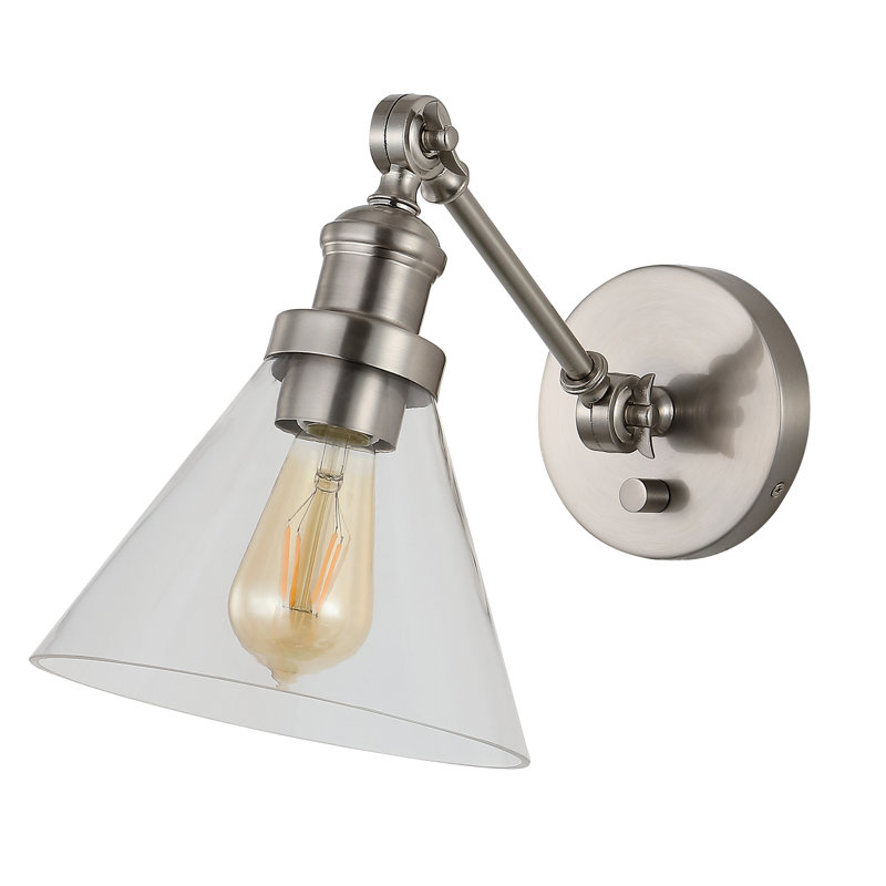 Projecteur enfichable à intensité variable 1 lumière Edmont, Nickel