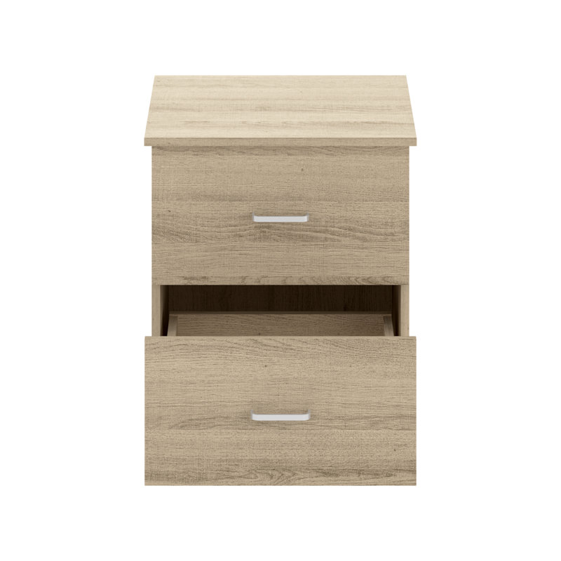Ensemble de mobilier de chambre coordonné 3 pièces Ogan, Chêne d'Oslo