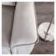 Fauteuil inclinable transitionnel en cuir taupe assorti avec bordure en passepoil et accoudoirs évasés