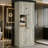 Tall Storage Cabinet with Adjustable Shelves and Large Flip-Out Basket-1220805614