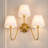 3-Light Traditional Pleated Fabric Wall Sconce