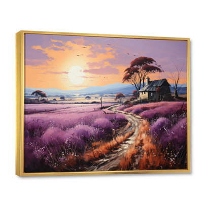 «Countryside the Violet Field I», reproduction sur toile
