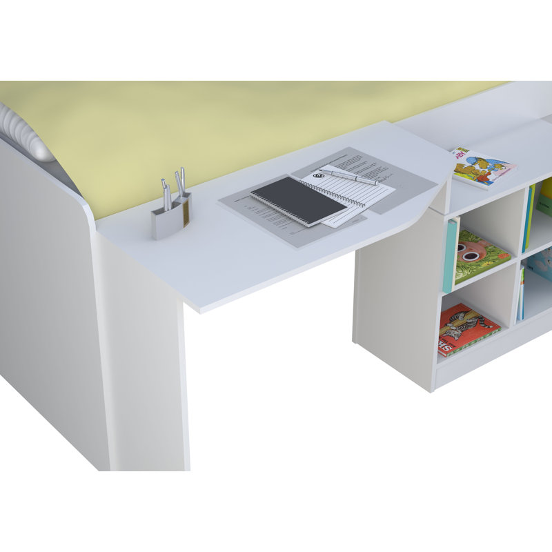 Alessia Single (3') Kids Bed with Desk, White