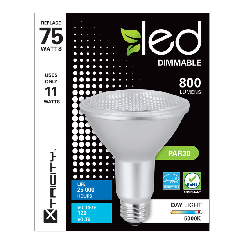 Ampoule à lumière del à luminosité e26, 5000 K