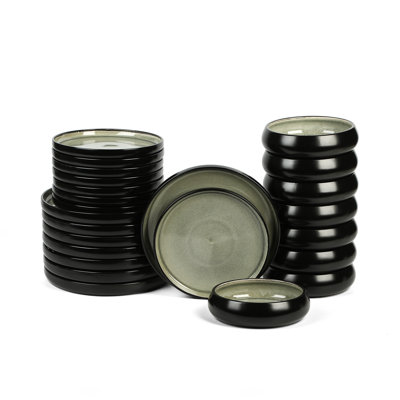 Stone Lain Lagoon 24-Piece Dinnerware Set Stoneware