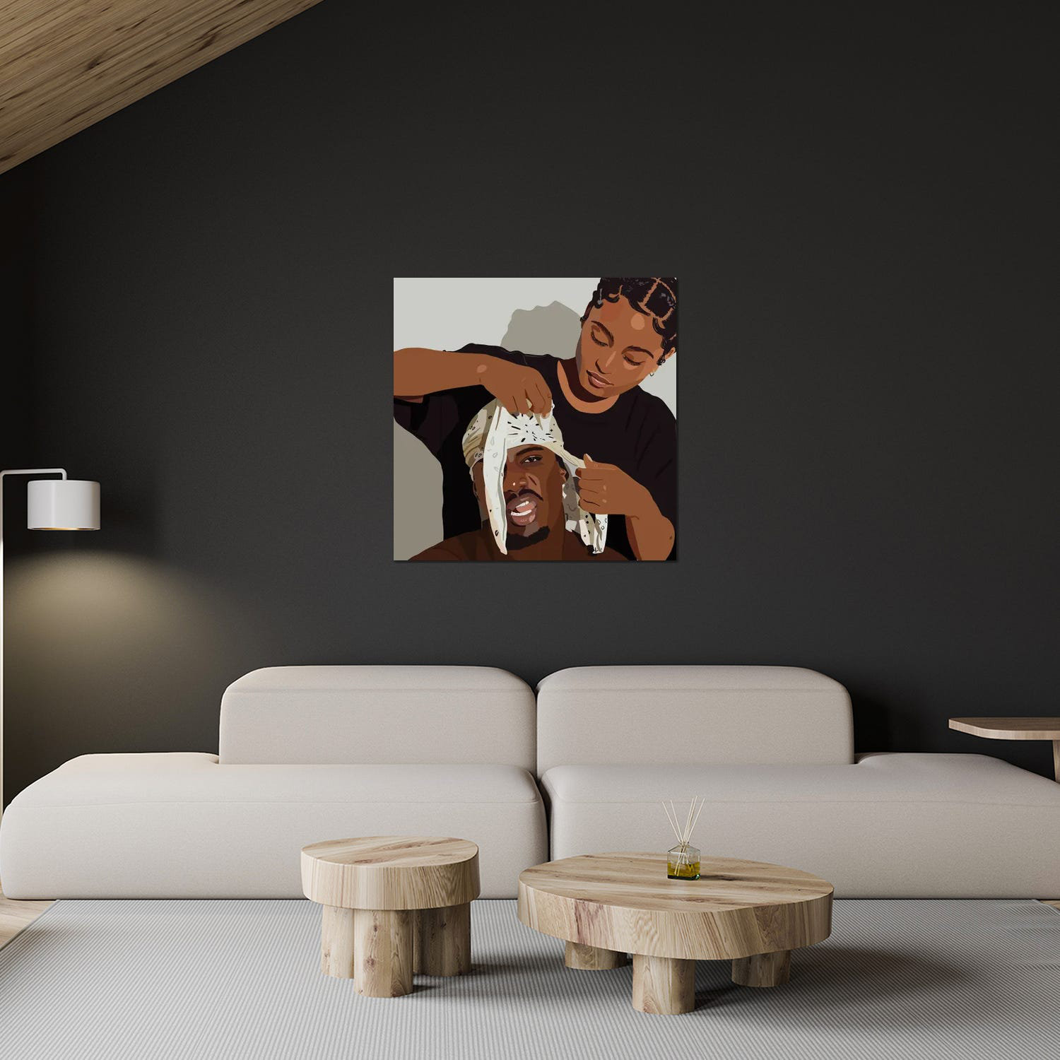 Durag Shawty Canvas Art Print by Artpce