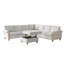 Canapé modulaire de style campagnard rayé Terren-1411464385