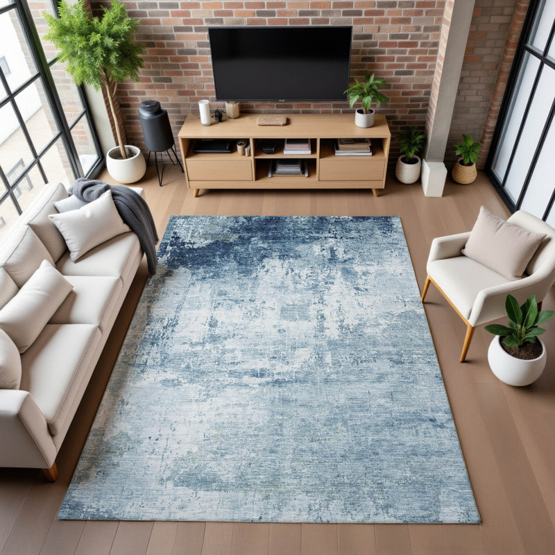 Premium Machine Washable Verlin AMF1766 Modern Rug, Rectangle 9' x 12'