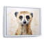 Minimalisme Meercat Portrait sur toile-453332407-453332414