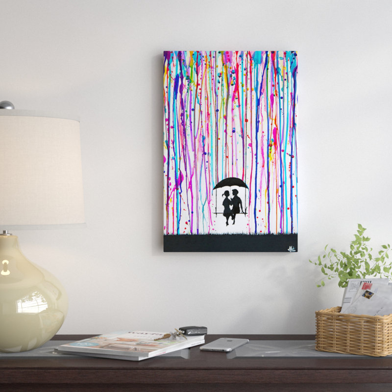 «Days Gone», peinture sur toile tendue, H 24 po x l 16 po x P 1 po, Papier d'art encadré noir, Blanc