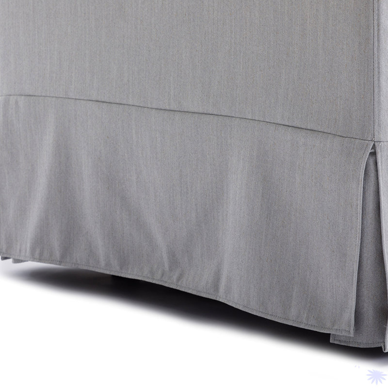 Canapé modulaire 3 pièces Havala, Mélange de lin gris clair