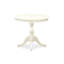 L'ensemble de table de salle à manger 3 pièces comprend 1 table de salle à manger en bois et 2 chaises de cuisine en lin Shitake avec dossier haut - finition lin blanc-1104332297-1104332300