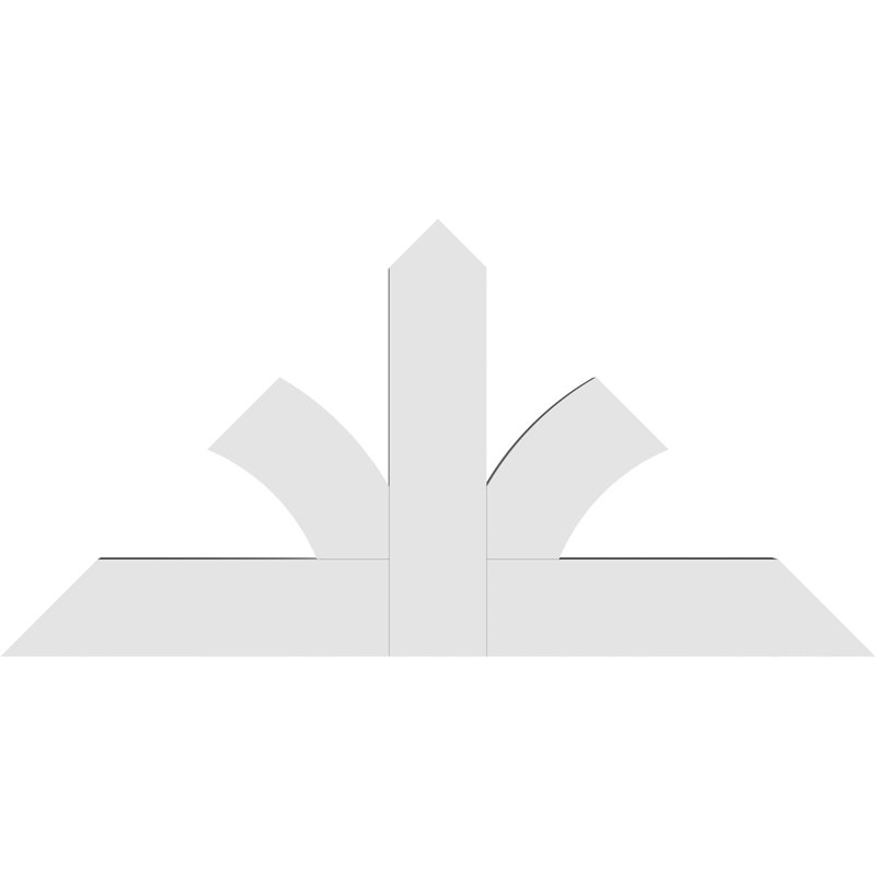 Support pour pignon en PVC de qualité architecturale Richland, H 18 po x l 36 po (pas: 12/12), P 2 po x F 4 po