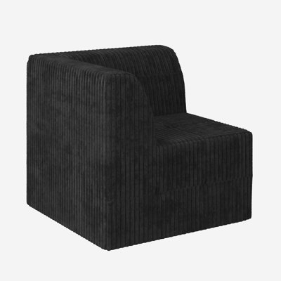 Corner sofa Compressed Sectional Sofa Modern Minimalist Style Corduroy Couch, Comfy Compressed Sofa Couch - 1 Seat