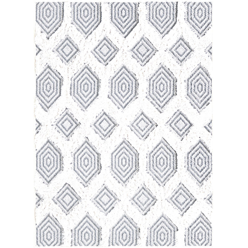Eiryn Cotton Abstract Indoor Rug, Rectangle 2'3" x 3'