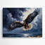 Faune, poisson africain, aigle, art mural en métal gris-1252365638