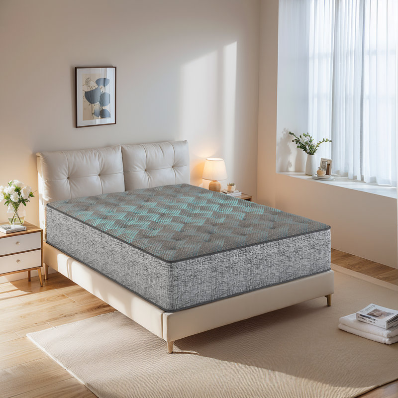 Restonic 13" Firm Hybrid Cooling Foam Mattress, Individual Pocketed Coil Mattress, King