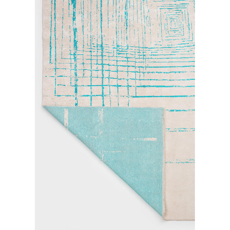 Lignes modernes abstraites carrées, Rectangle 9 pi x 12 pi