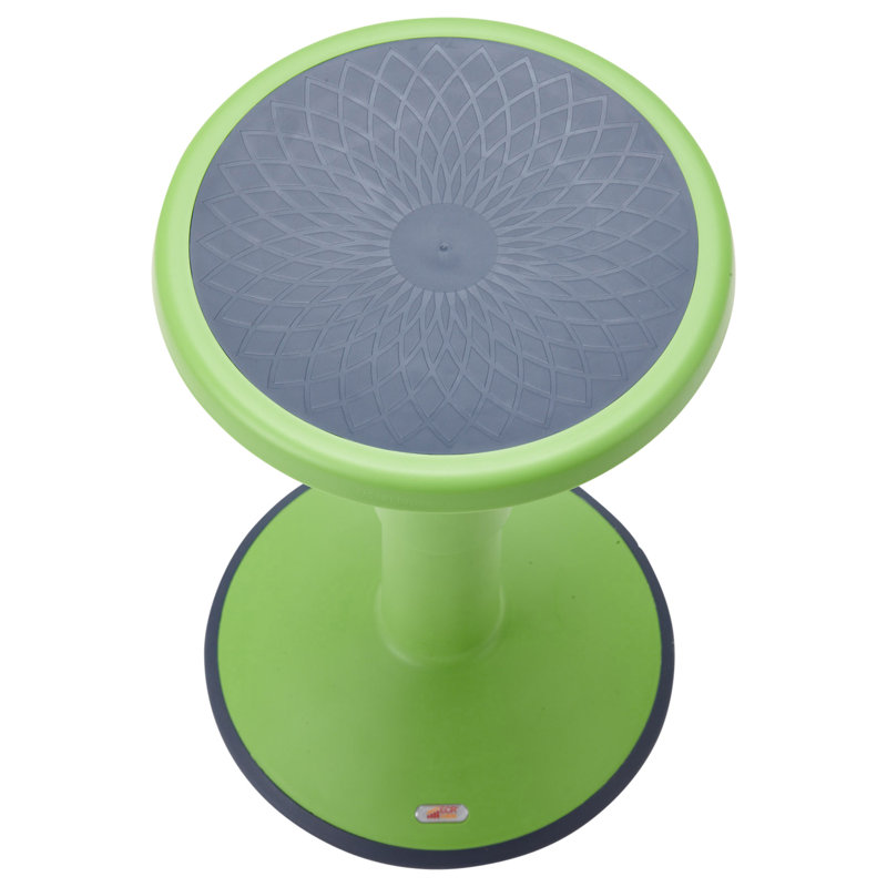 Tabouret ECR4Kids SitWell, hauteur réglable, siège actif, Vert gazon