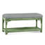 Summer Retreat Wicker Shelf Storage Bench-71425178-71425236