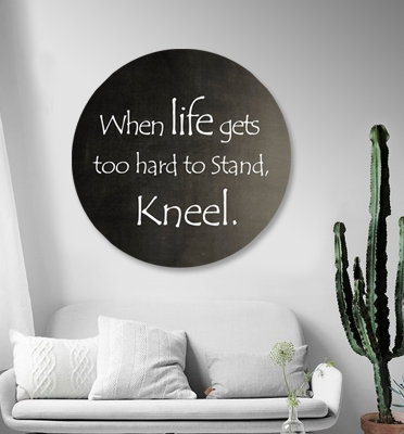 If Life Gets Too Hard Print, 24" H x 24" W x 2.5" D