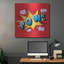 «Pow» par Mark Ashkenazi, art mural en métal, 36 po x 36 po