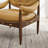 Ramira Full grain Genuine Leather Armchair with tufted button-95950704