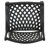 Cast Aluminum Mesh Dining Chairs Of 2 - Black, Strong, For Outdoor Patio Deck Backyard Construction