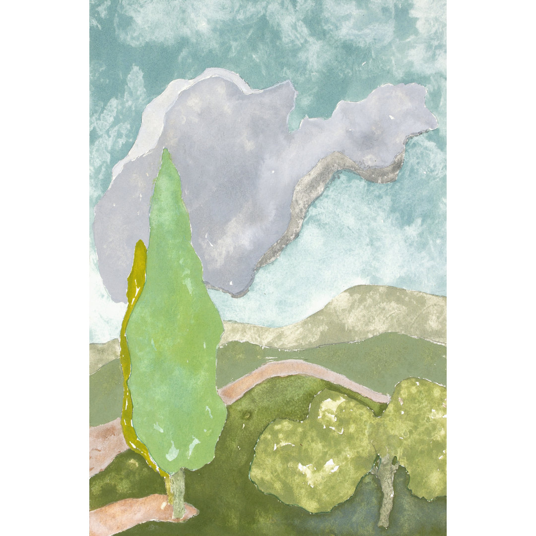 Tuscan Plein Air III by Rob Delamater - Wrapped Canvas Painting
