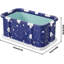 HKFUYULINTECHLIMITED Polyvinyl Chloride (PVC) Rectangle Inflatable Hot Tub in Blue