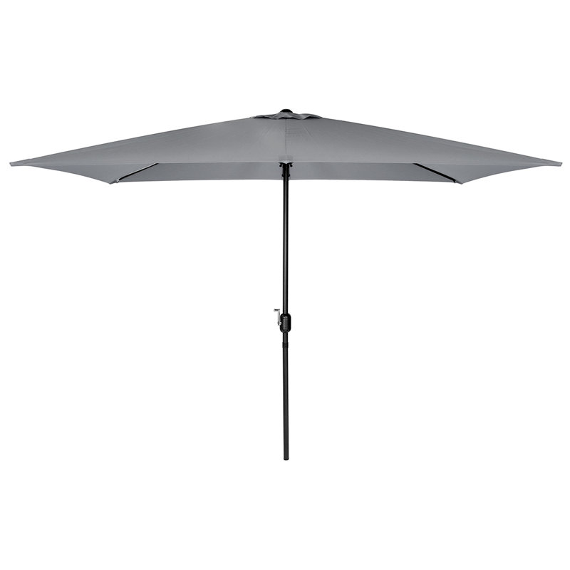 Orlando 300cm X 200cm Rectangular Market Parasol, Grey