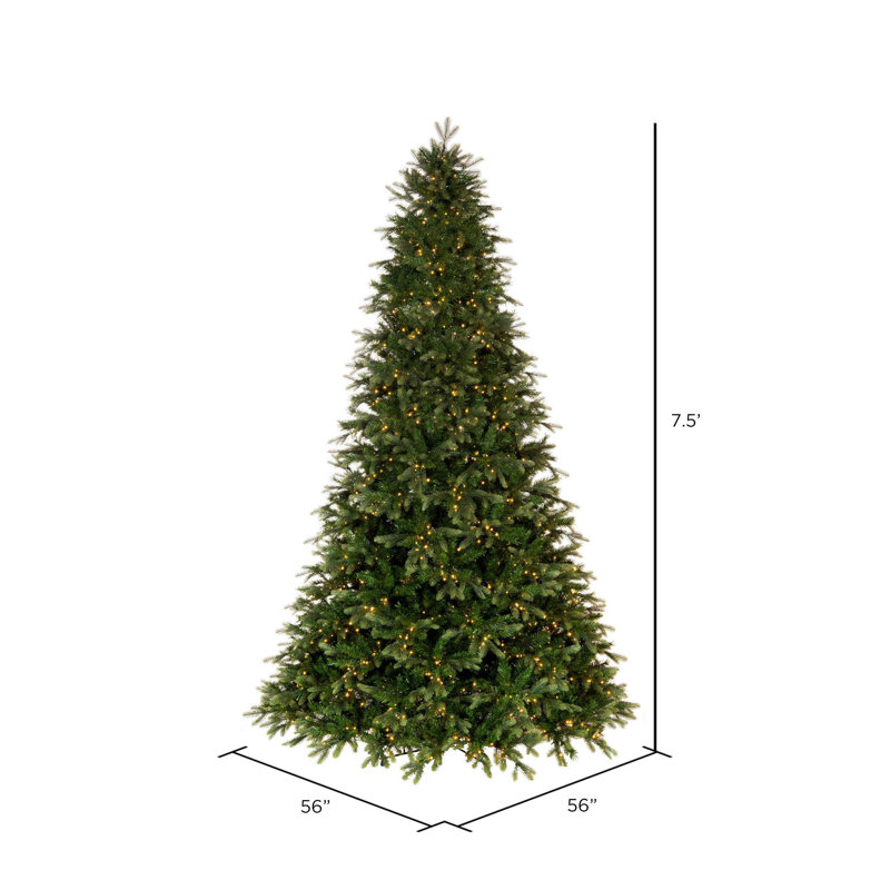 Vickerman Artificial Douglas Fir Christmas Tree, 7.5 ft, 750