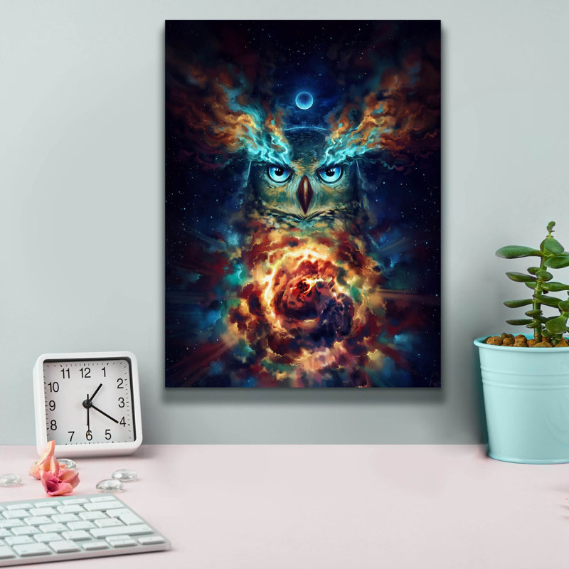 Hokku Designs «Aurowla» par Jojoesart, H 16 po x l 12 po x P 0,75 po