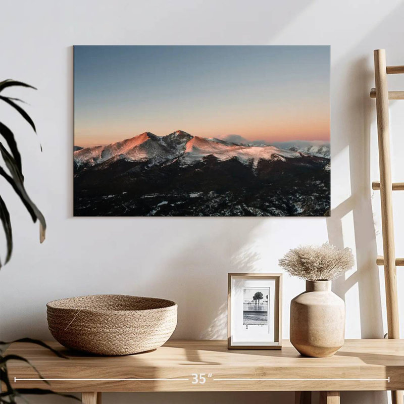 Alvord Longs Peak Mountain Sunrise, H 16 po x l 24 po
