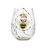 Lolita Queen Bee Stemless Wine Glass 4.5in H